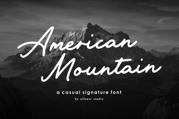 American Mountain: A Casual Signature Font for Real Branding Work