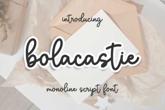 Bolacastie: A Sweet Monoline Script for Editorial Warmth
