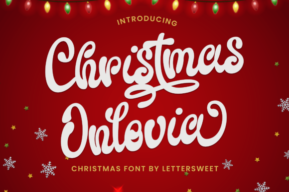 Christmas Onlovia: A Handwritten Font That Makes Your Brand Feel Warmer