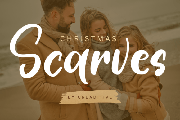 Christmas Scarves: A Premium Script Font for Holiday Campaigns