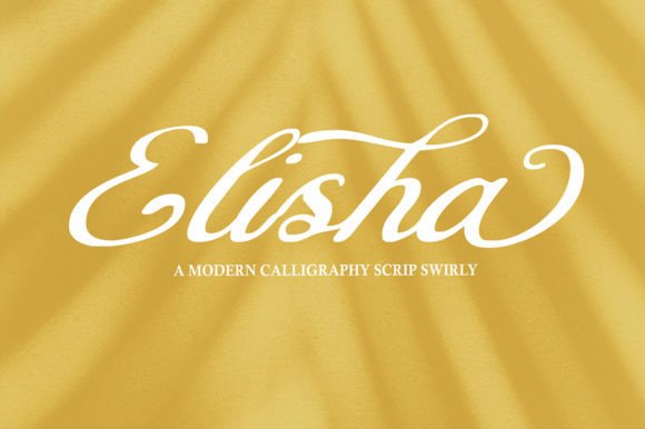Elisha Script Font for Small Business Branding
