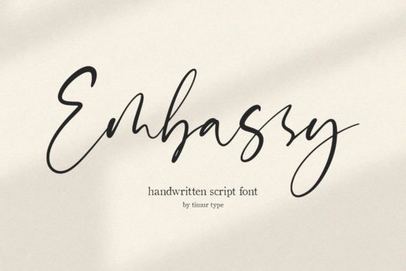 Embassy: A Refined Script Font for Brand Identity Work