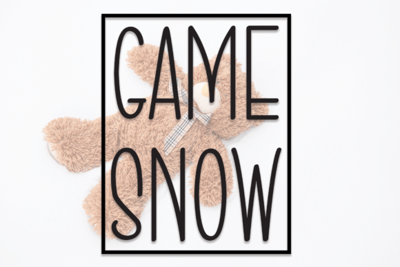 Game Snow: A Friendly Handwritten Font for Editorial Design