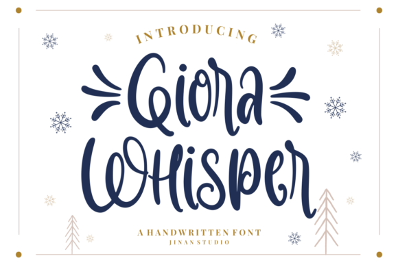 Giora Whisper: A Handwritten Font That Makes Your Holiday Message Feel Human