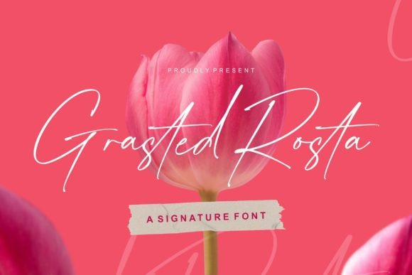 Grasted Rosta: A Modern Script Typeface for Digital Branding