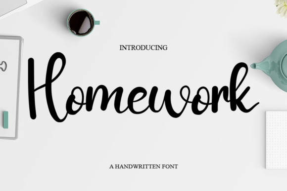 Homewrok: A Friendly Handwritten Font That Builds Brand Warmth
