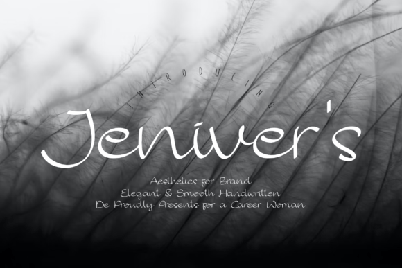 Jenivers: A Modern Handwritten Font for Digital Branding