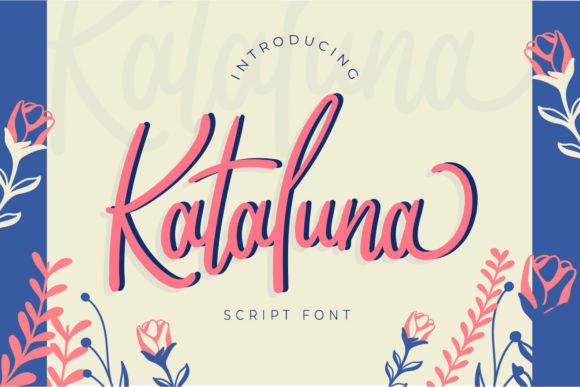 Kataluna: A Sweet, Natural Handwritten Script Font for Makers