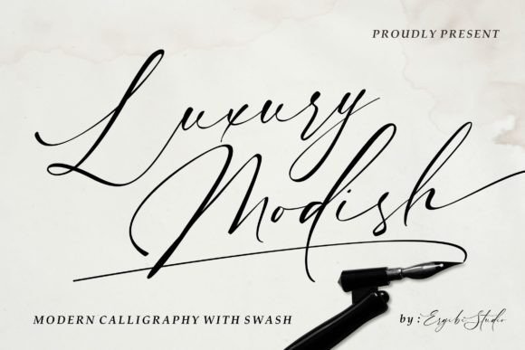 Luxury Modish: A Modern Calligraphy Font That Elevates Real Branding