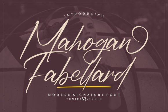 Mahogan Fabellard: A Handwritten Font That Makes Your Brand Feel Thoughtful