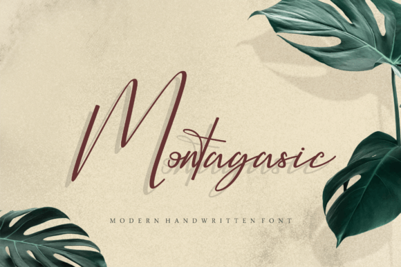 Montagasic: A Delicate Script Typeface for Digital Branding