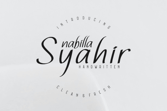 Nabilla Syahir: A Timeless Handwritten Script Font for Crafters