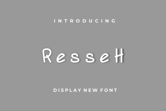 Resseh: A Playful Handwritten Font for Small Business Branding