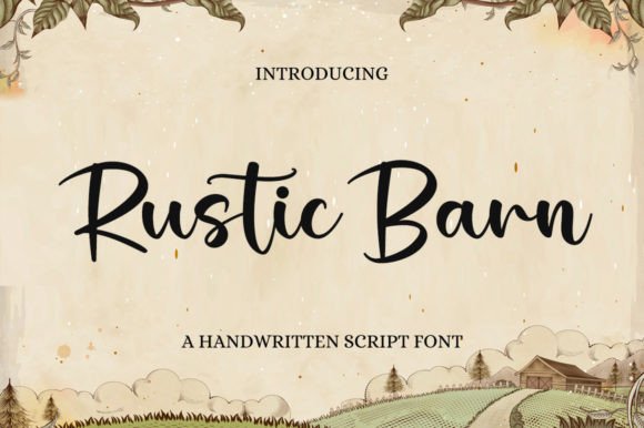 Rustic Barn: A Handwritten Font That Earns Its Place in Real Campaigns