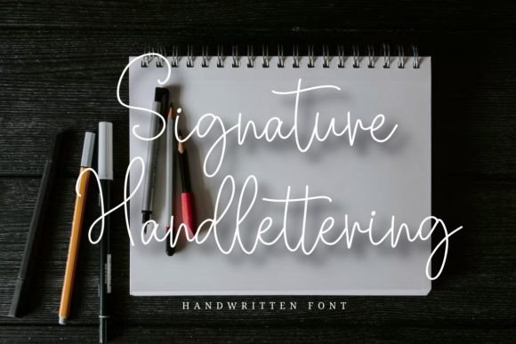 Signature Handlettering: A Romantic Handwritten Font for Makers