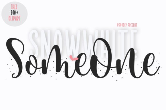 Someone Snowwhite: A Luxe Script + Sans Serif Font Duo