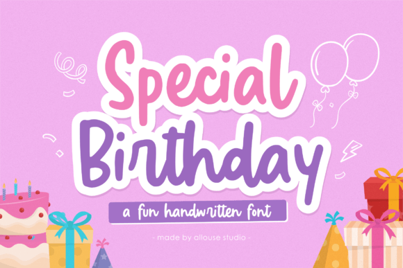 Special Birthday: A Playful Handwritten Font That Delivers