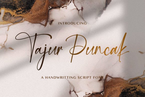 Tajur Puncak: An Elegant Script Font for Editorial Design