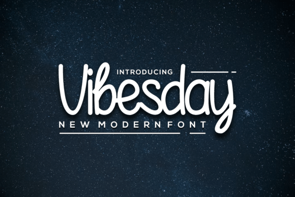 Vibesday: A Handwritten Font That Works for Digital Design