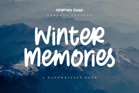 Winter Memories Font: A Handwritten Touch for Real Business Branding